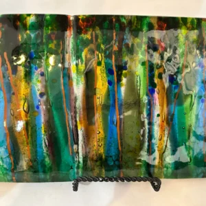 Forest Rainfall - Fused Glass