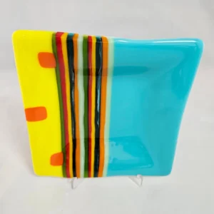Striped Radiance - Fused Glass