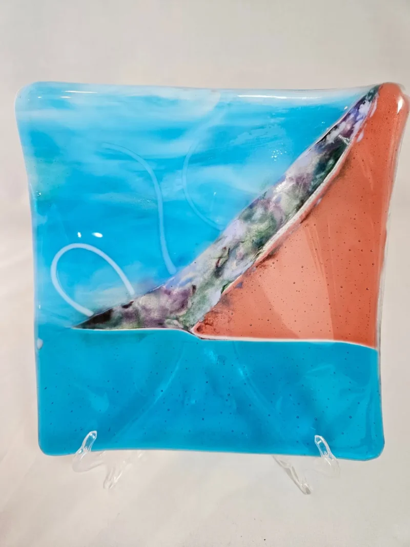 Coastal Ascent - Fused Glass