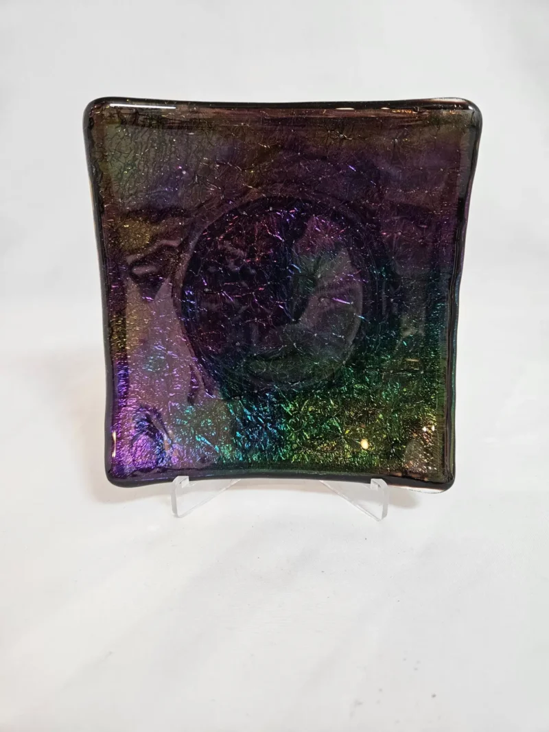 Iridescent Nebula - Fused Glass