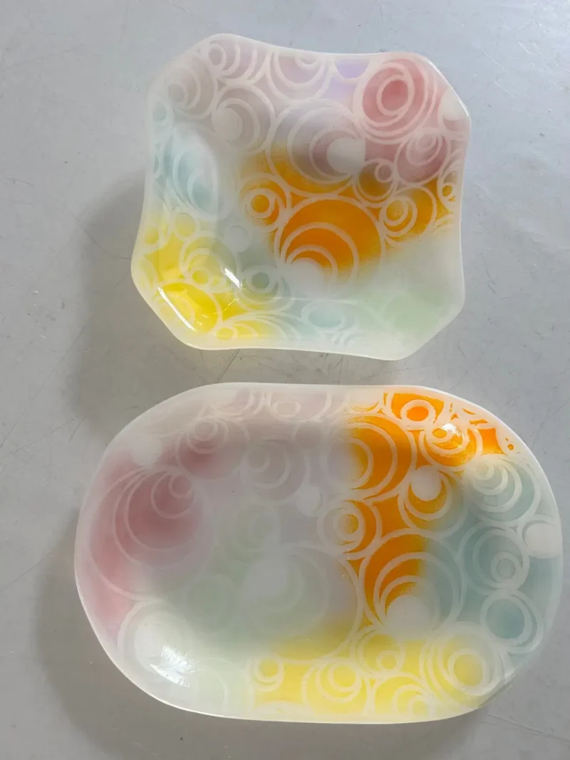 Whimsey Cloud Collection - Fused Glass