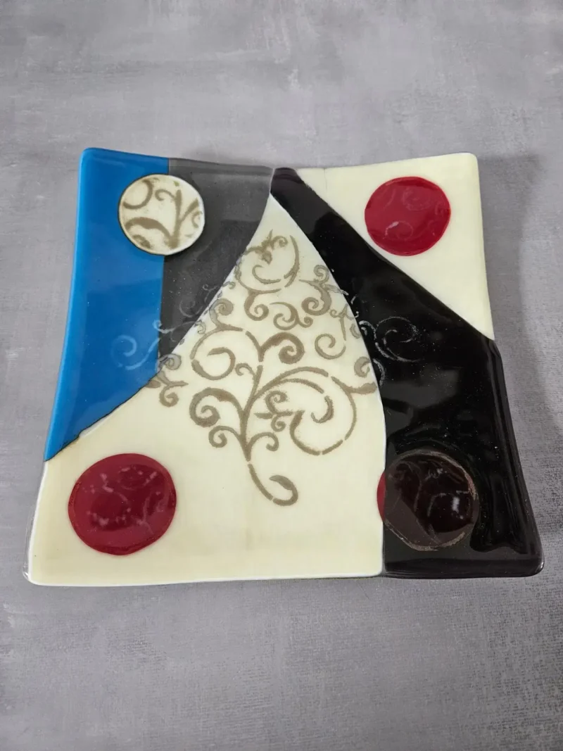 Entwined Paths - Fused Glass
