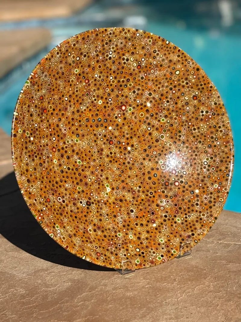 Honeycomb Radiance - Fused Glass
