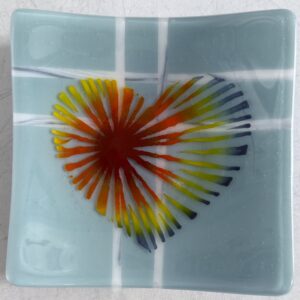 Heartburst Harmony - Fused Glass