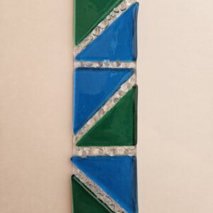 Geometric Flow Light Catcher - Fused Glass