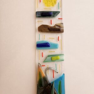 Mountain Vista Plant Stake - Fused Glass