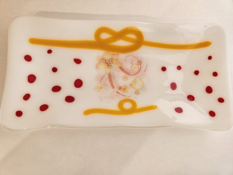 Golden Knot - Fused Glass