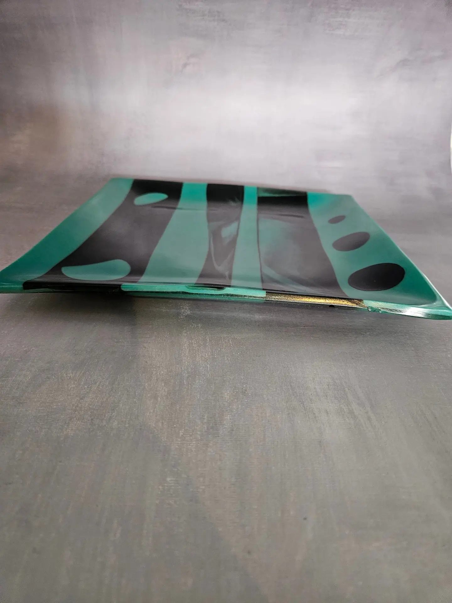 Offset Balance Fused Glass Plate - Image 4