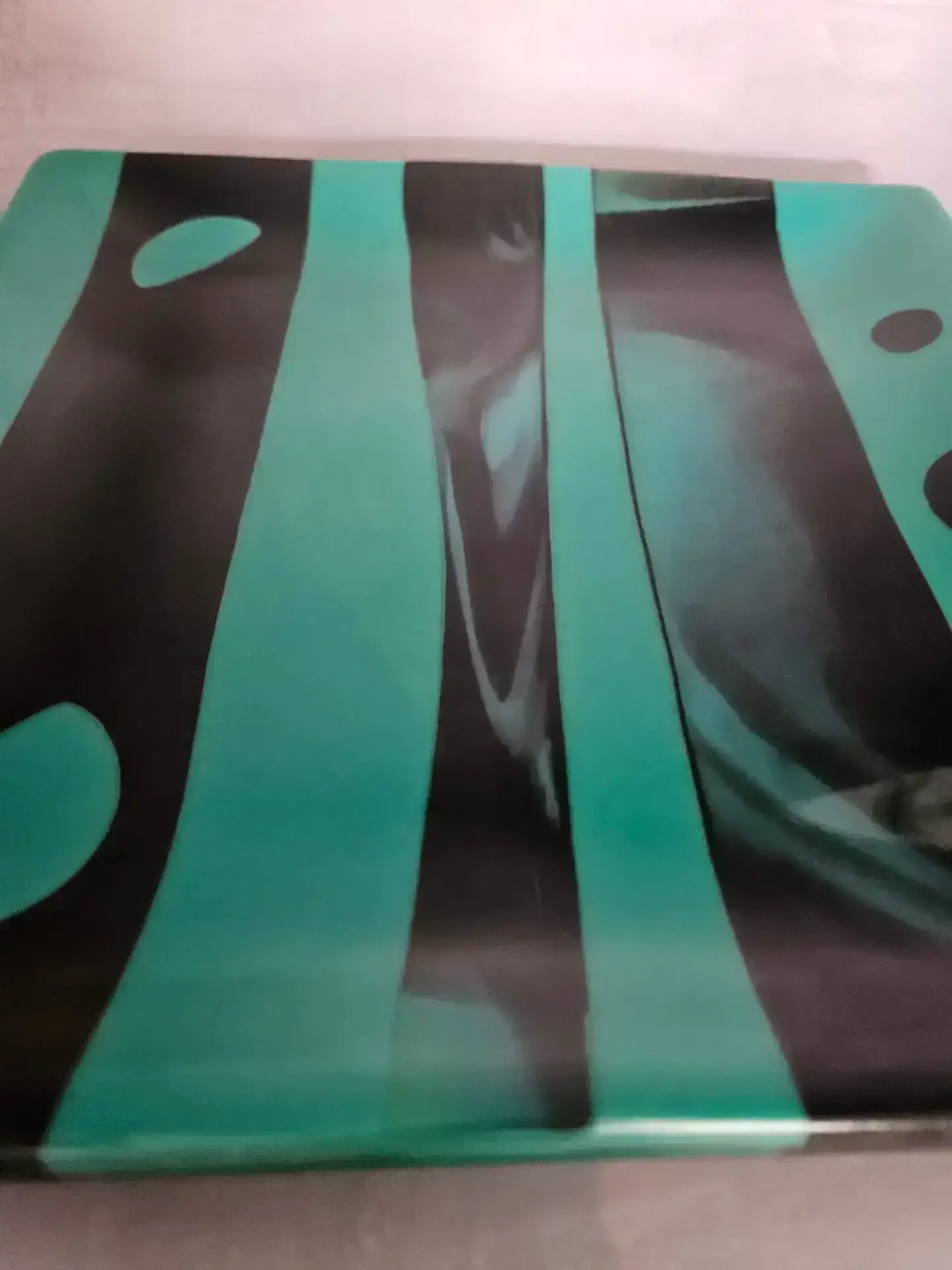 Offset Balance Fused Glass Plate - Image 2