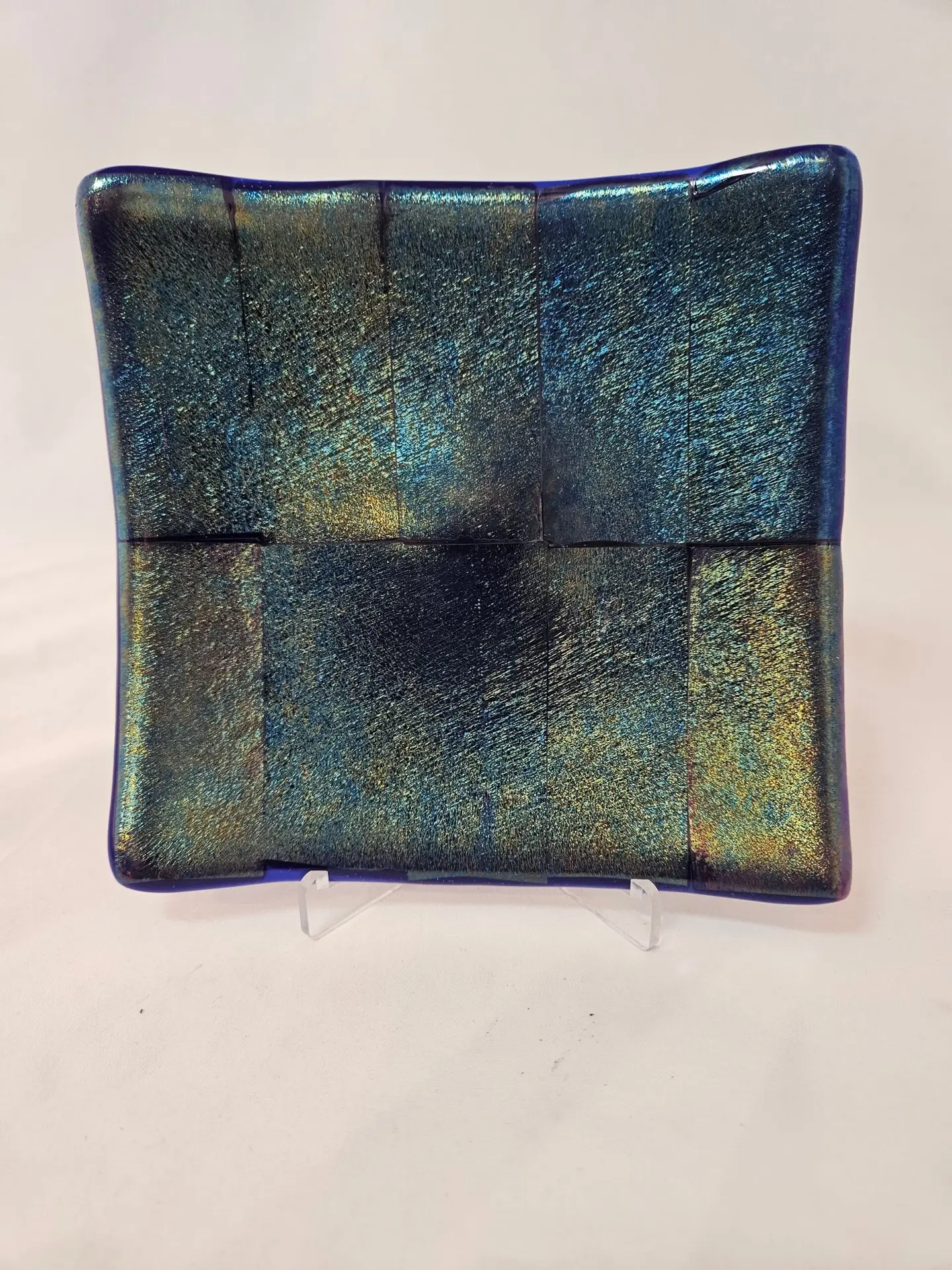 Gilded Eclipse Iridescent Fused Glass - Fused Glass