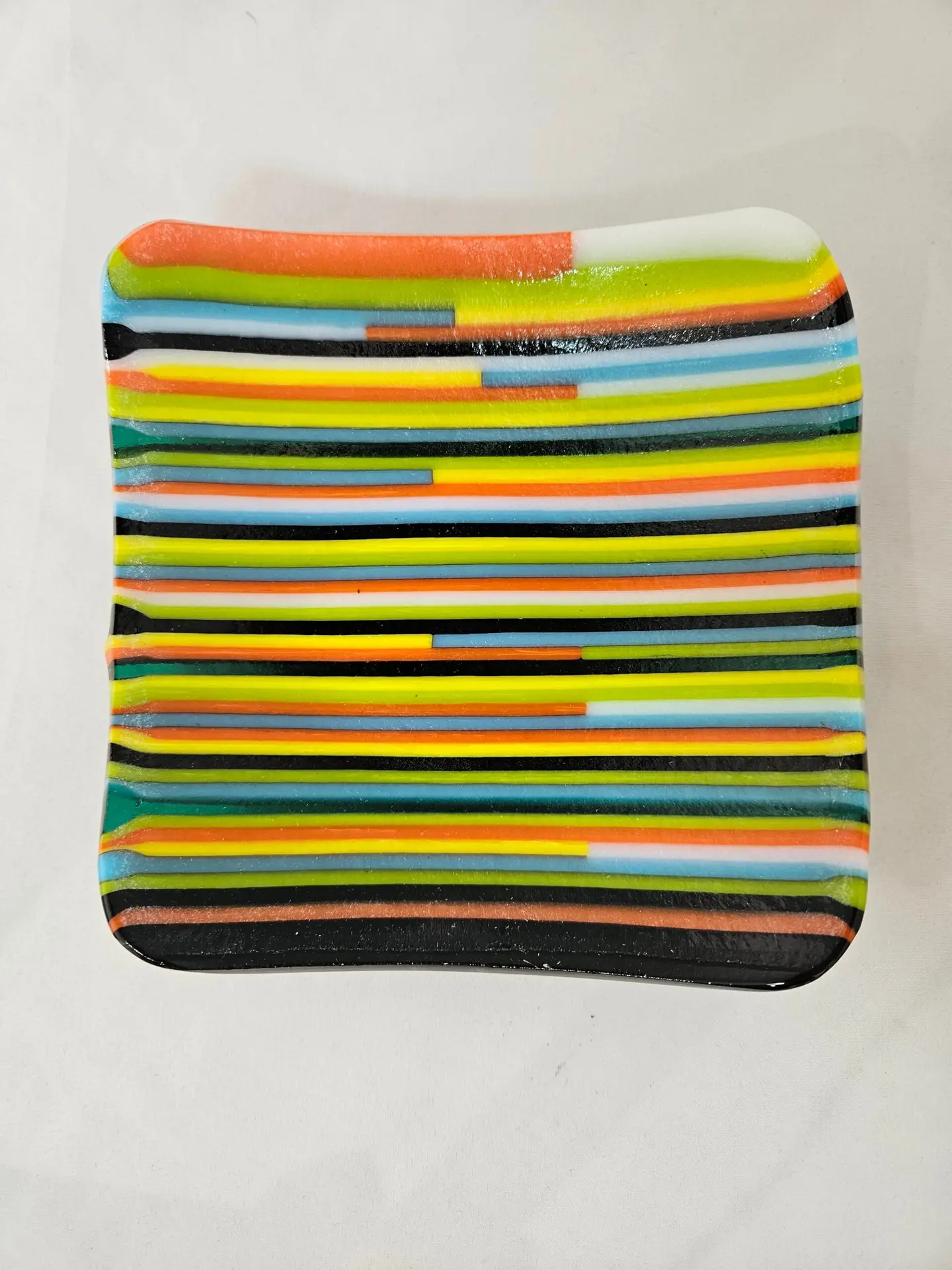 Metro Pulse Fused Glass Plate - Image 2
