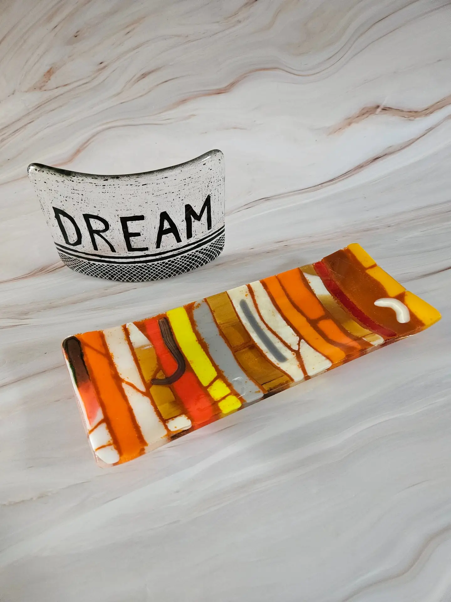 Dream & Unwind Glass Set - Fused Glass
