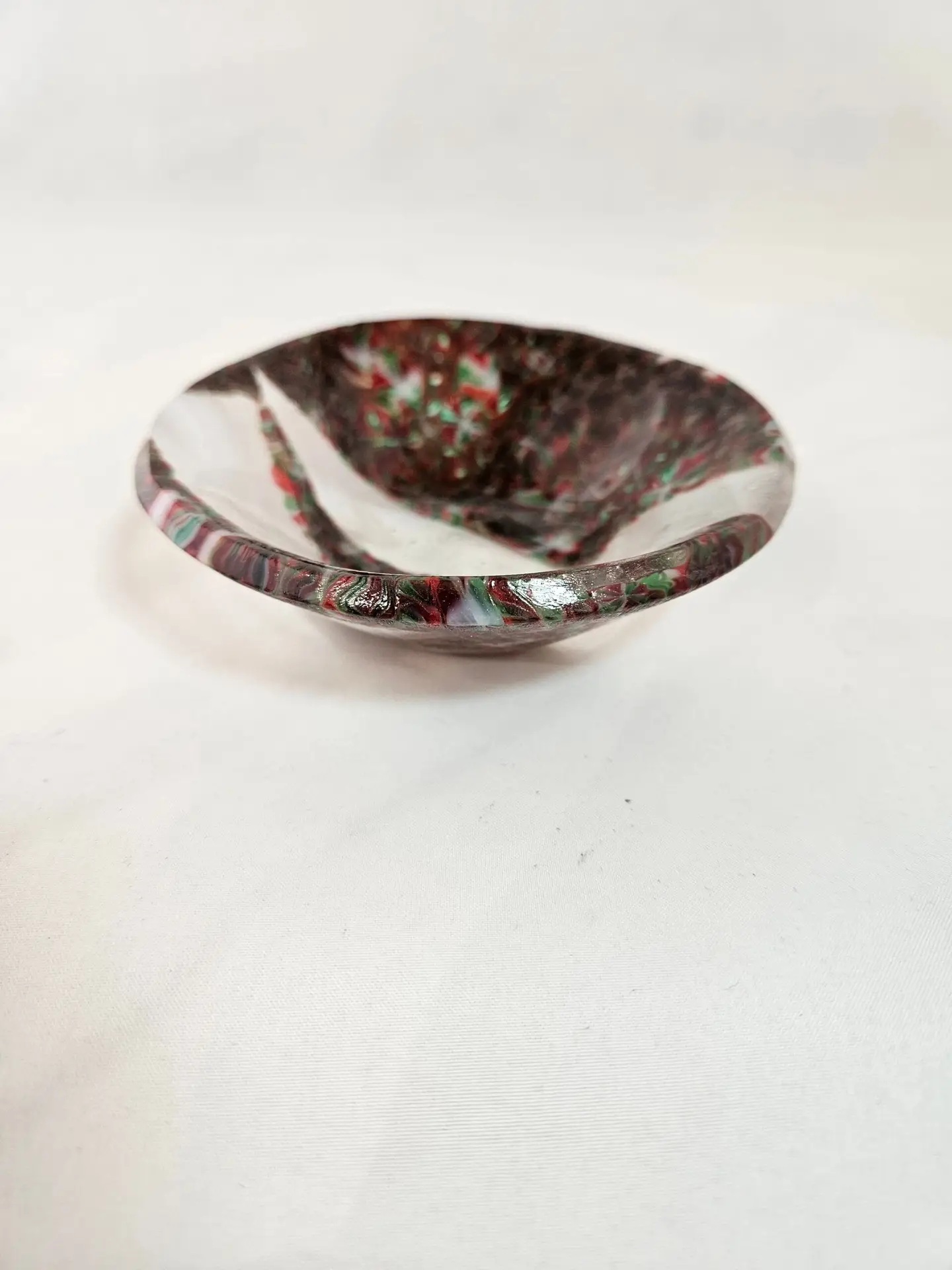 Marbled Trinket Dish - Fused Glass
