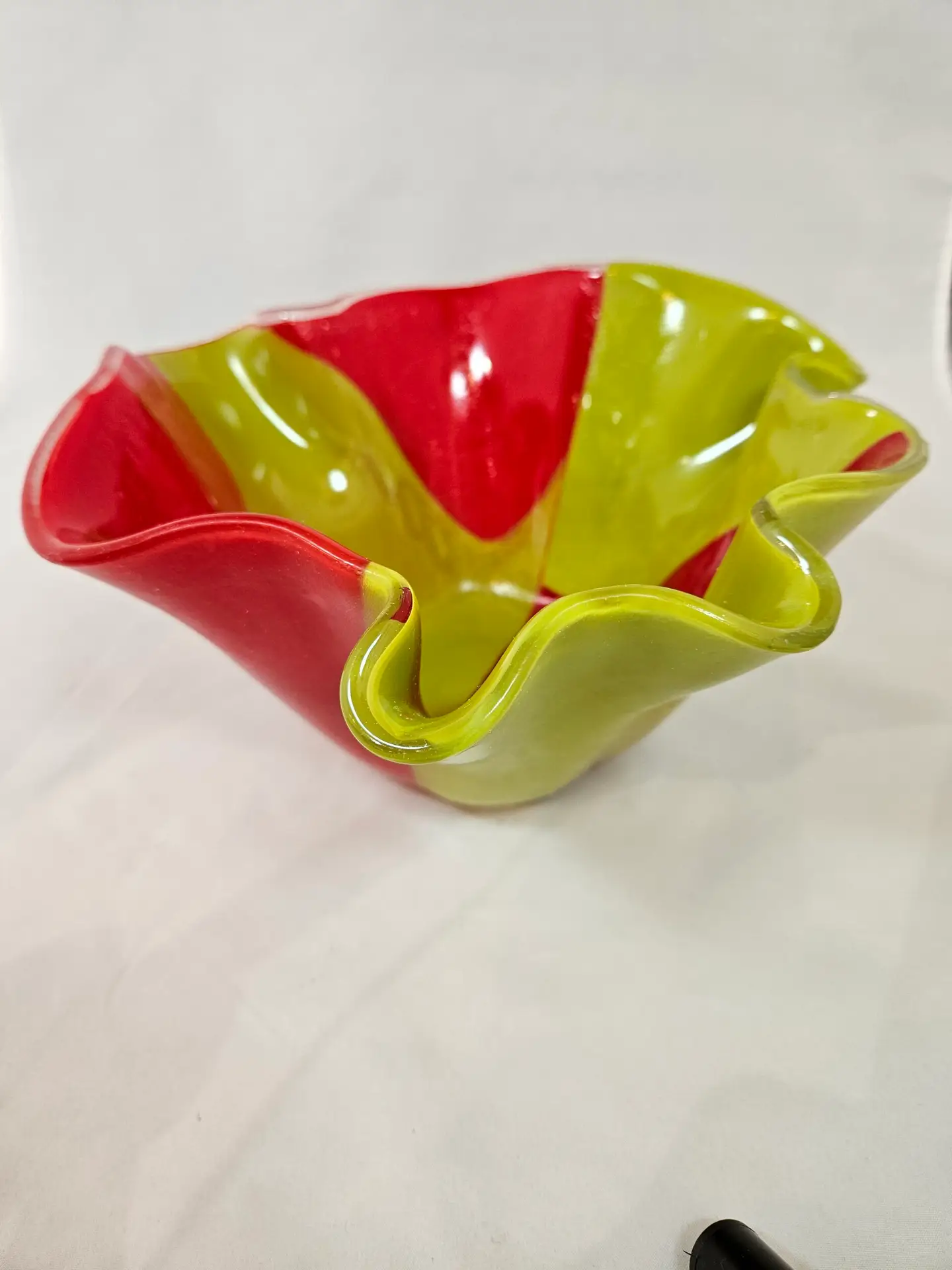 Citrus Splash Glass Bowl - Fused Glass