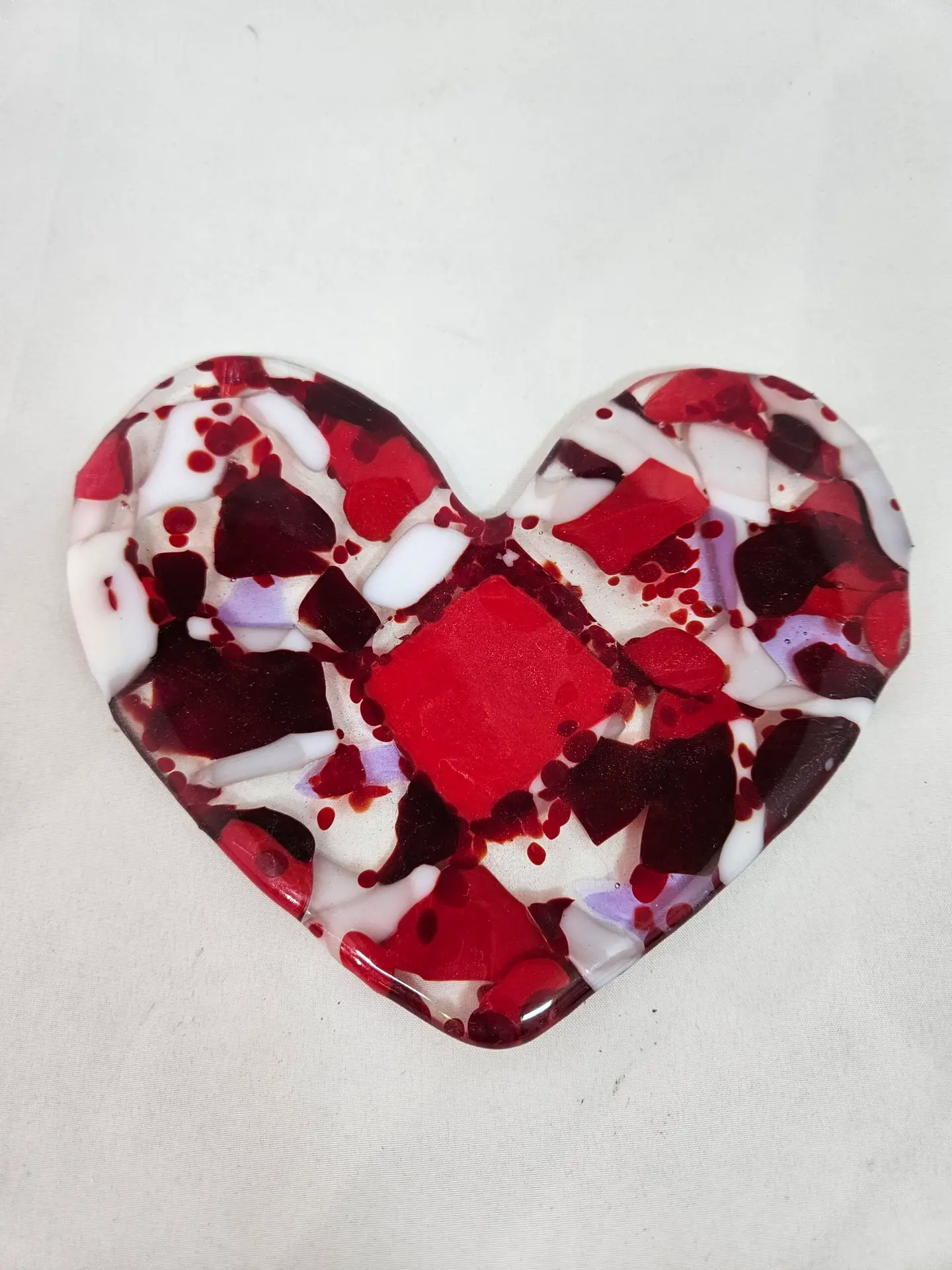 Passionate Heart Glass Art - Fused Glass