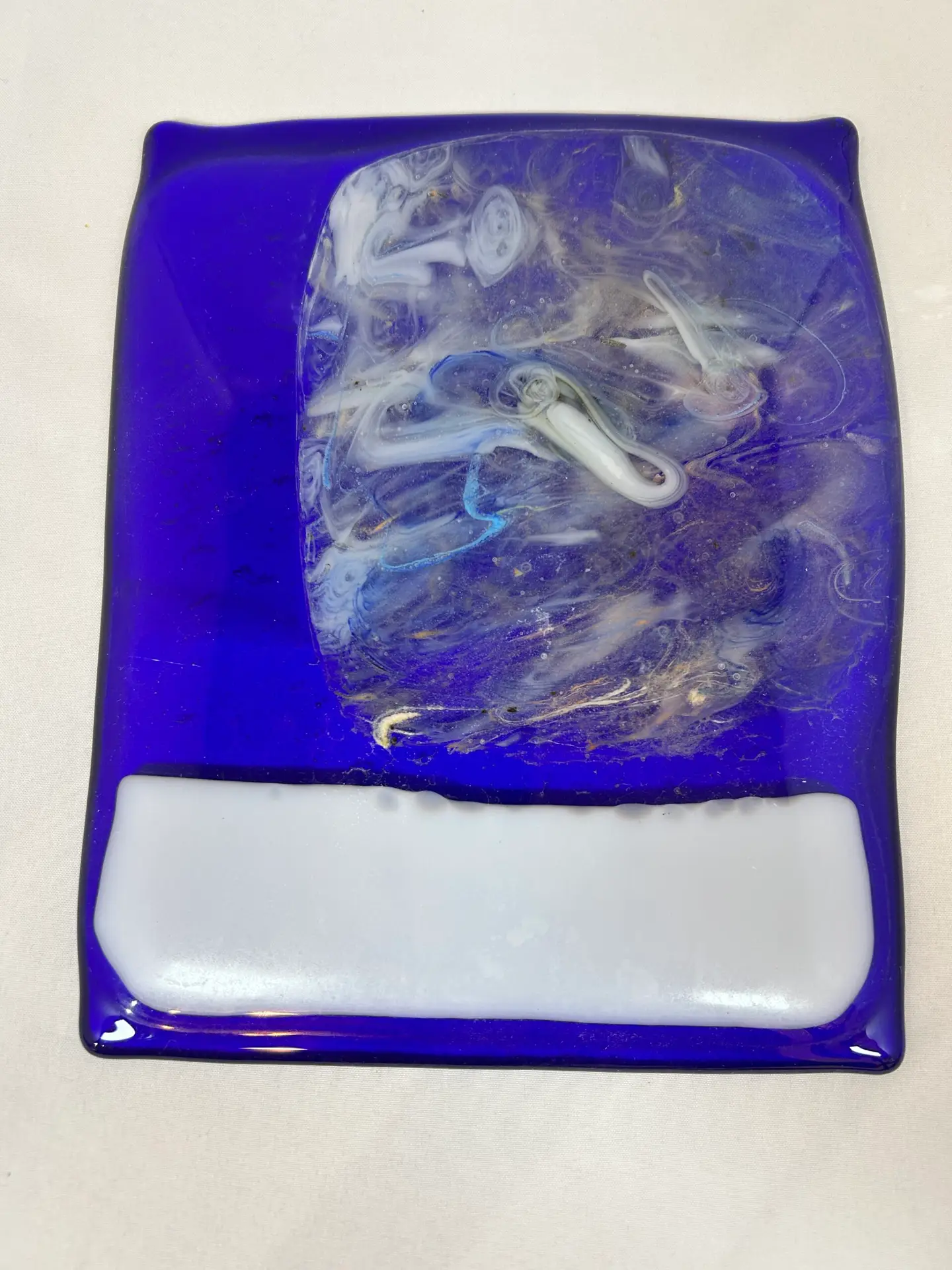 Cosmic Drift Glass Art - Fused Glass