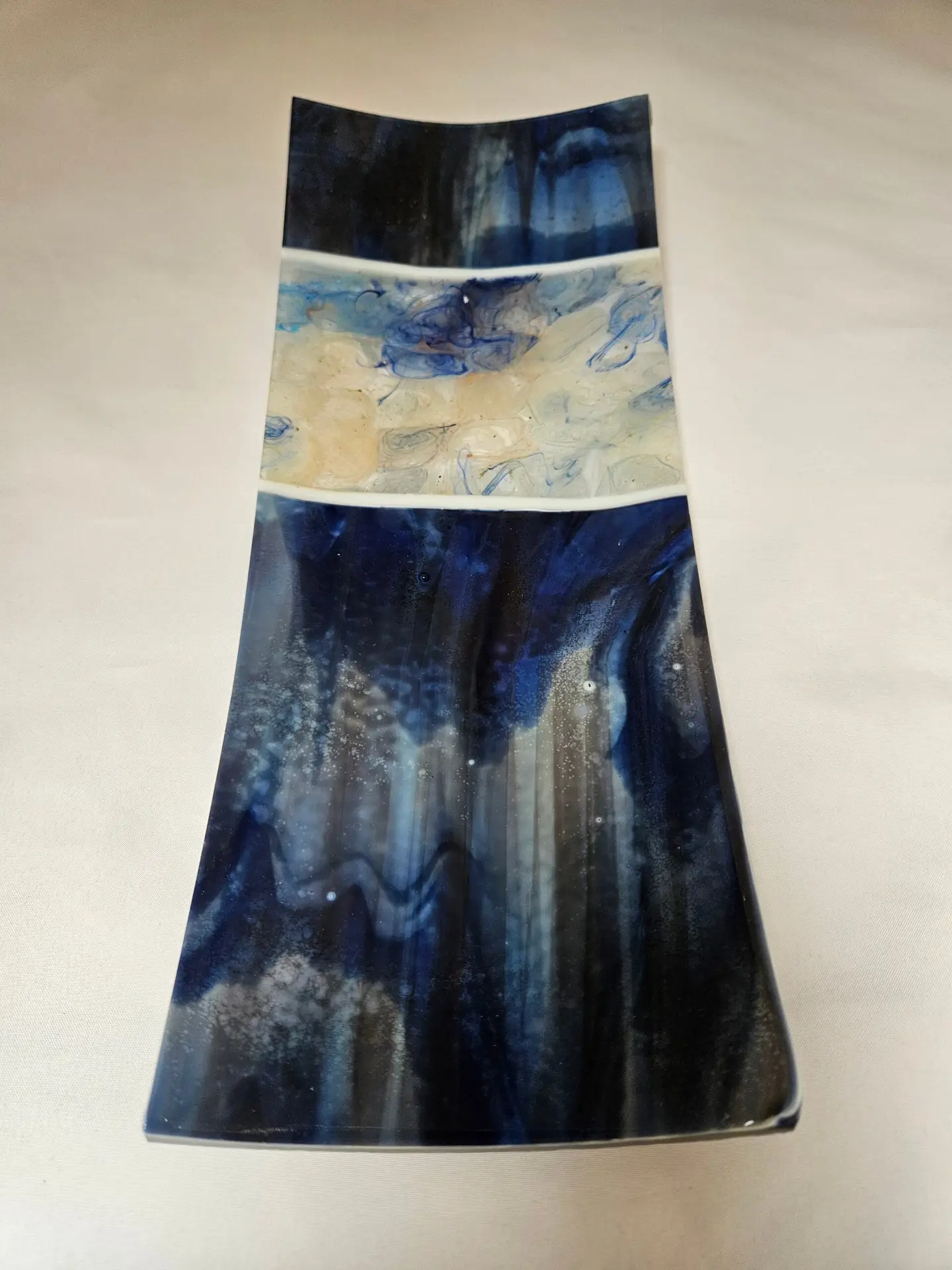 Indigo Drift Glass Tray - Image 2