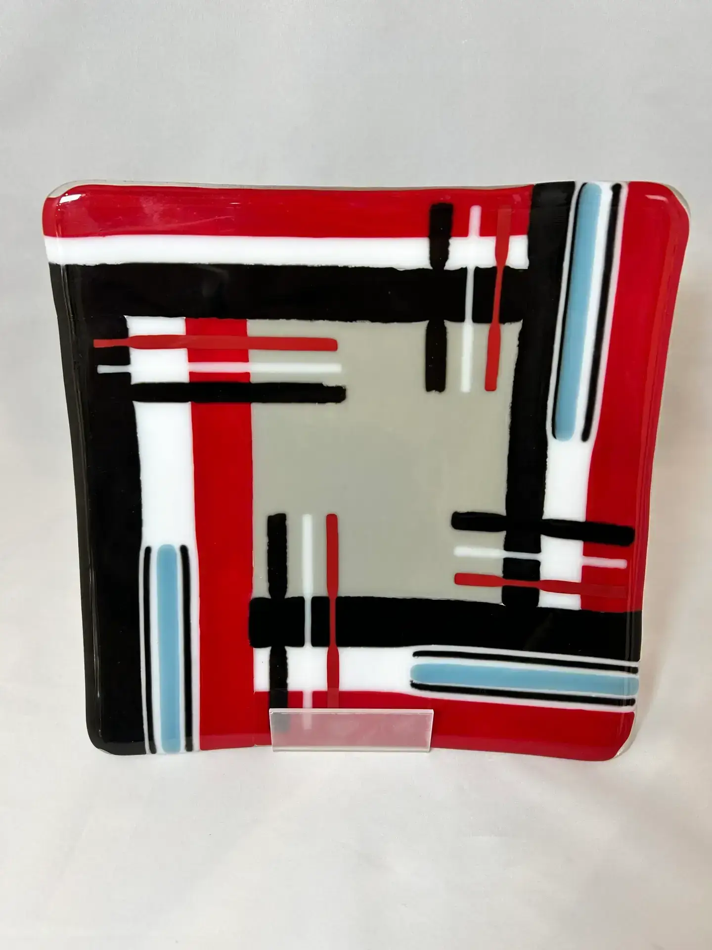 Modern Lines Symphony - Fused Glass
