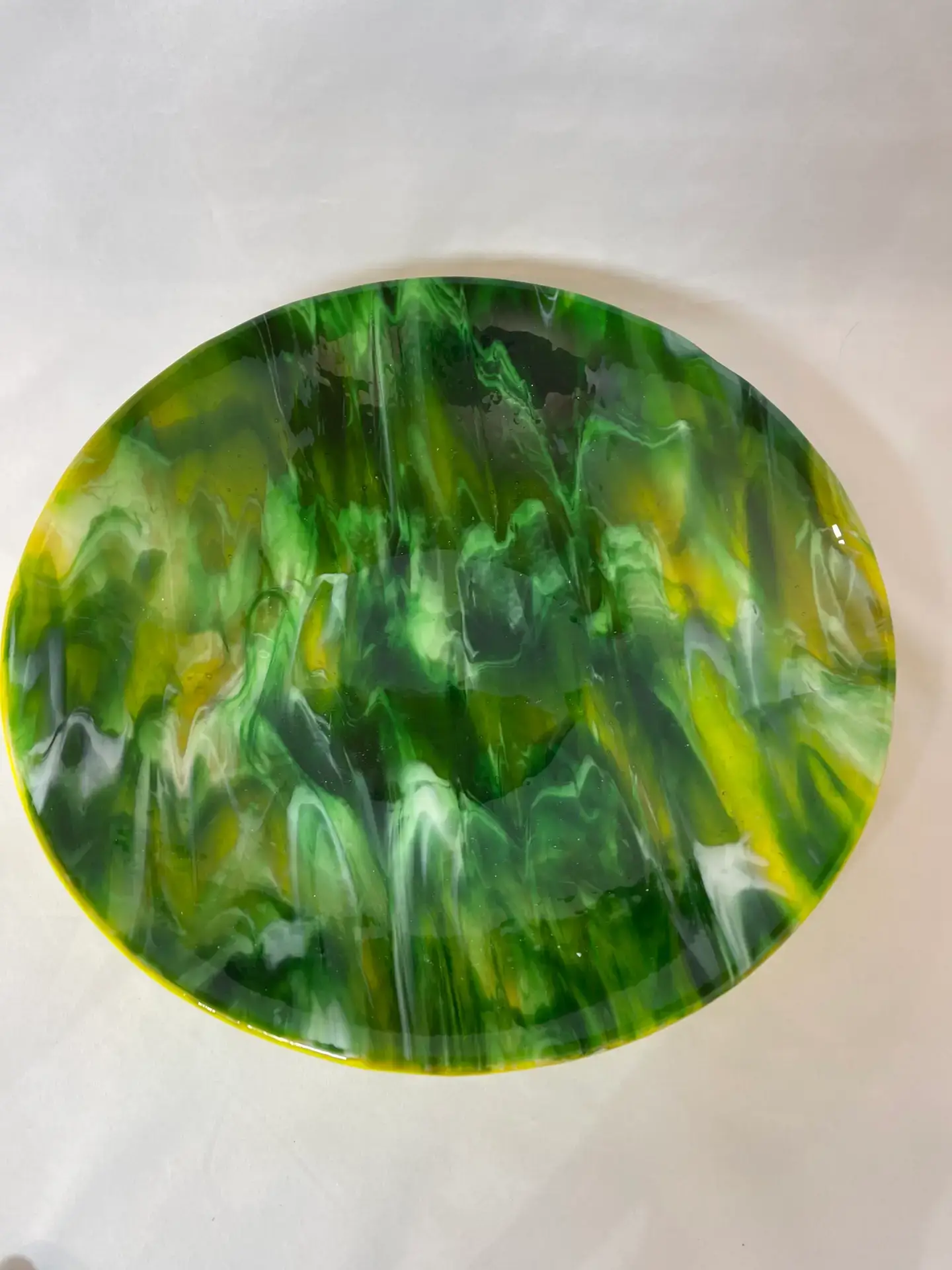Whispering Forest Glass Bowl - Fused Glass