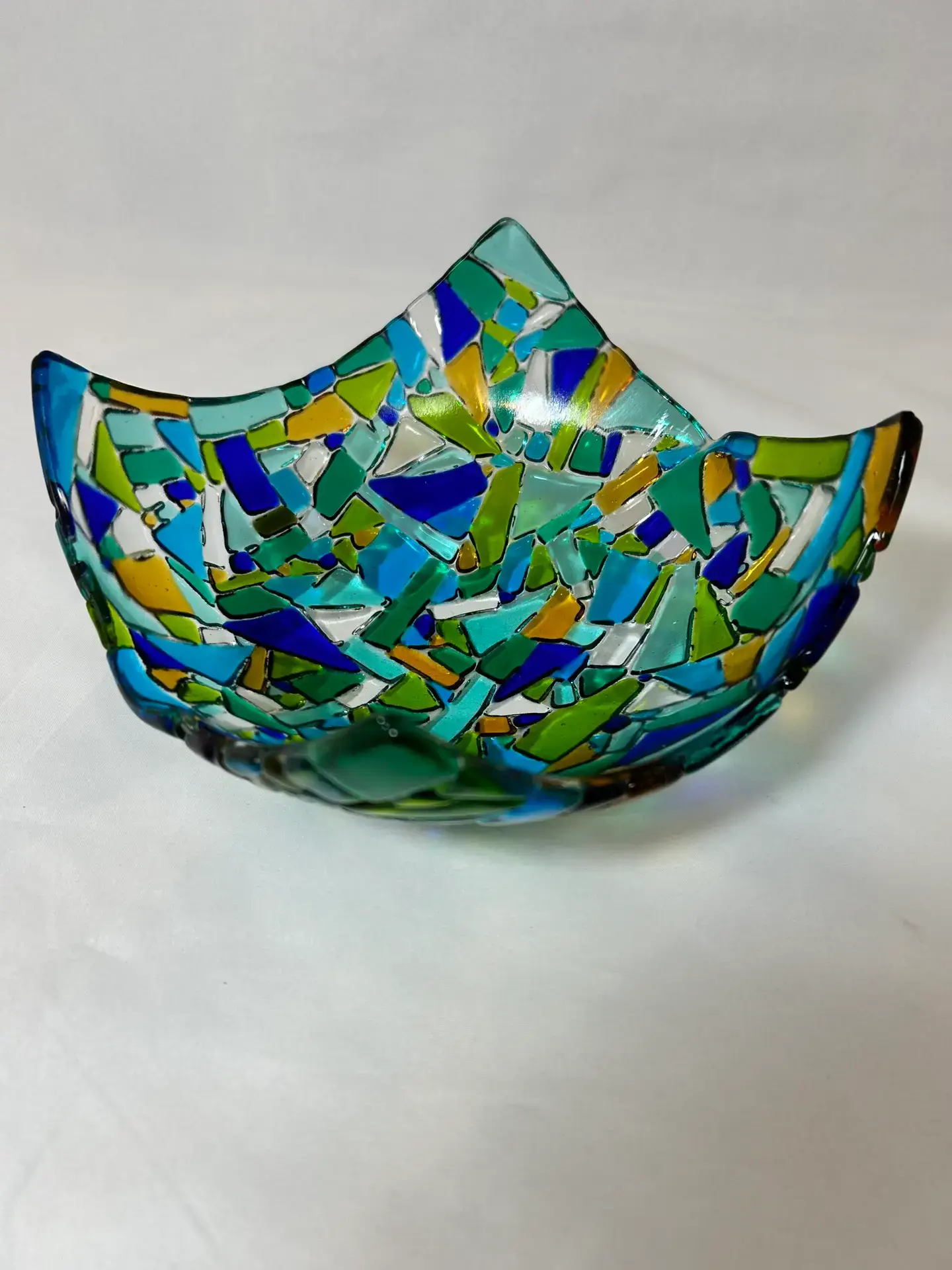Shattered Harmony - Fused Glass