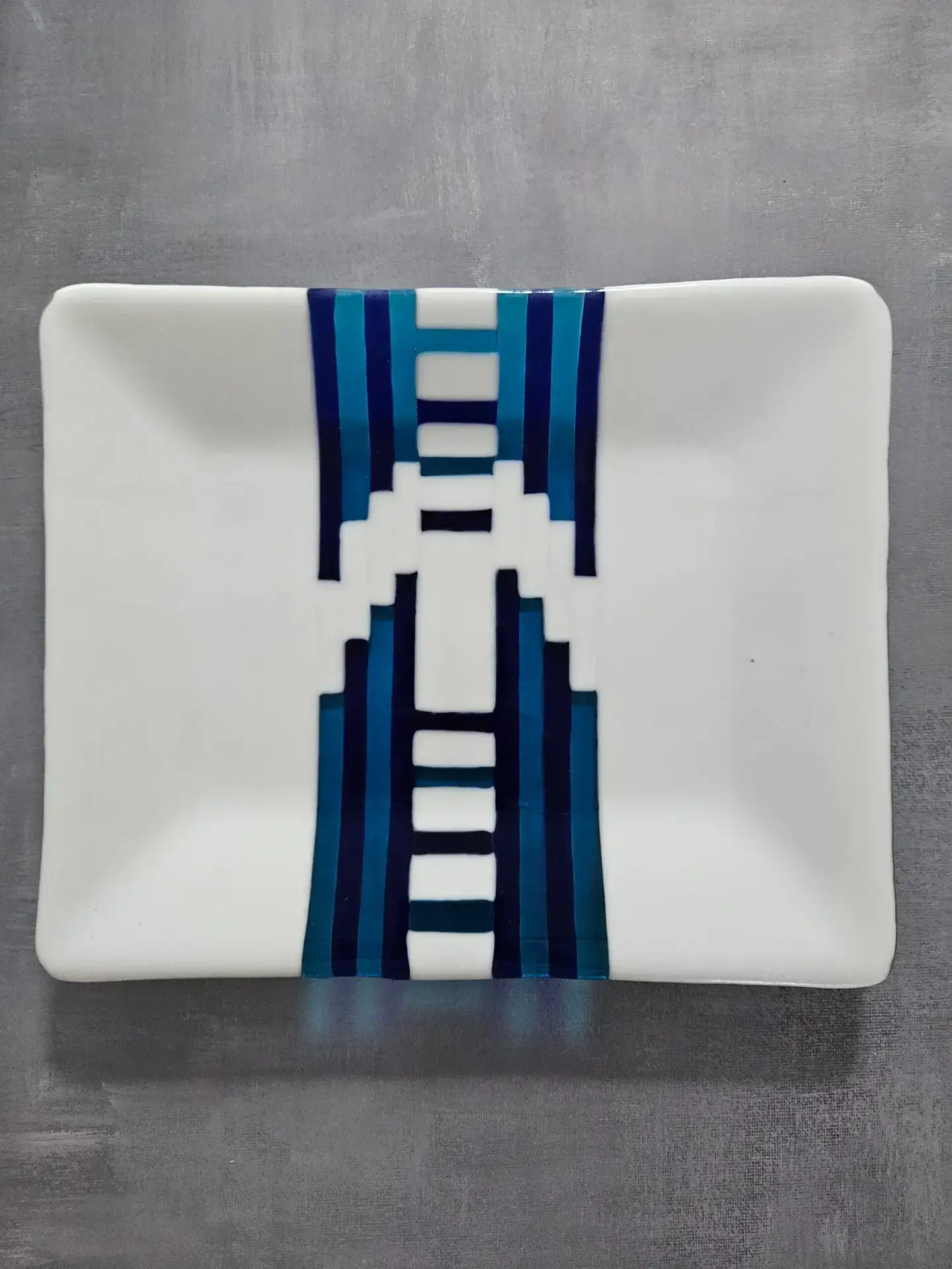 Ladder to Midnight Glass Art - Fused Glass
