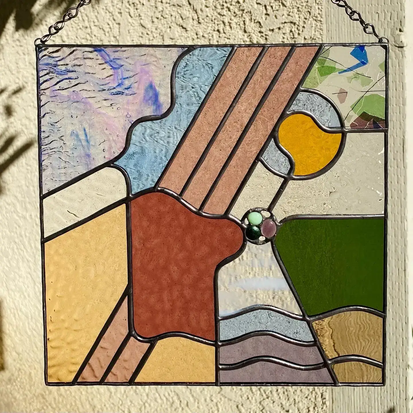 Elysian Landscape Suncatcher - Stained Glass