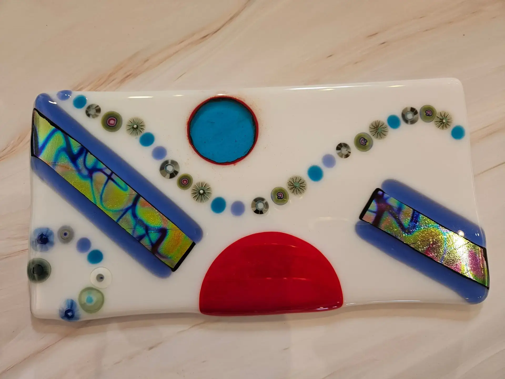 Vibrant Reflections - Fused Glass