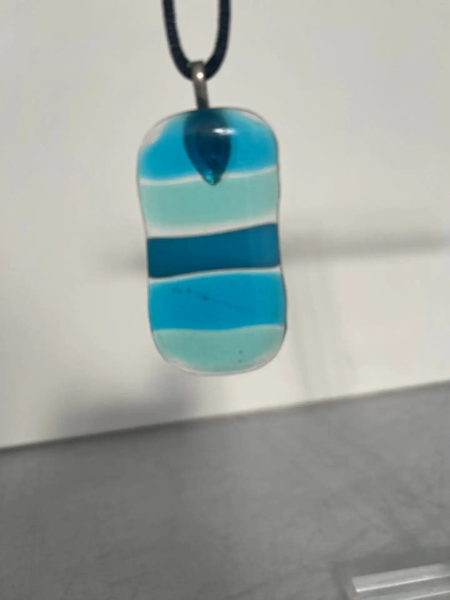Bands of Blue - Fused Glass