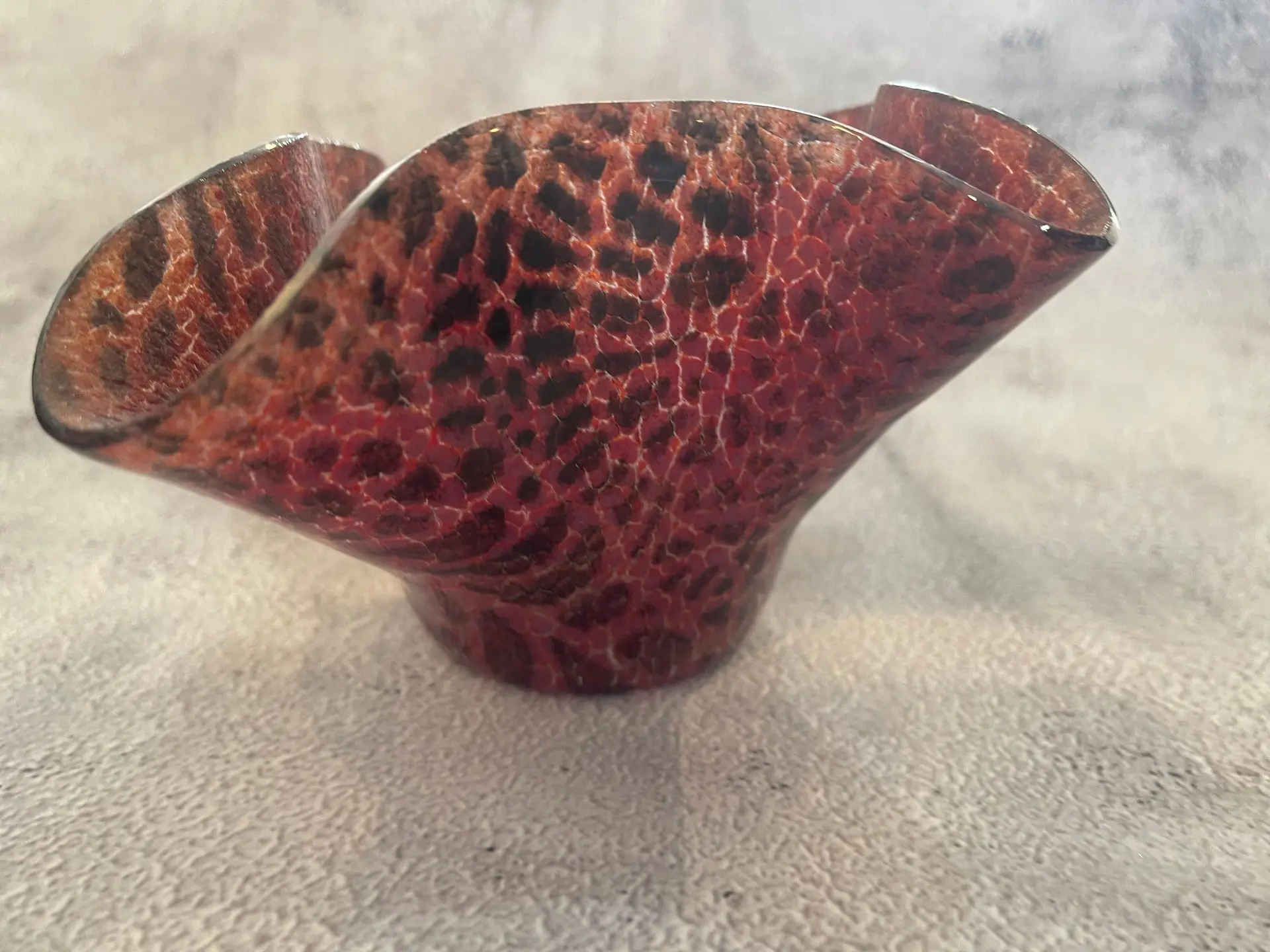 Lava Wave - Fused Glass