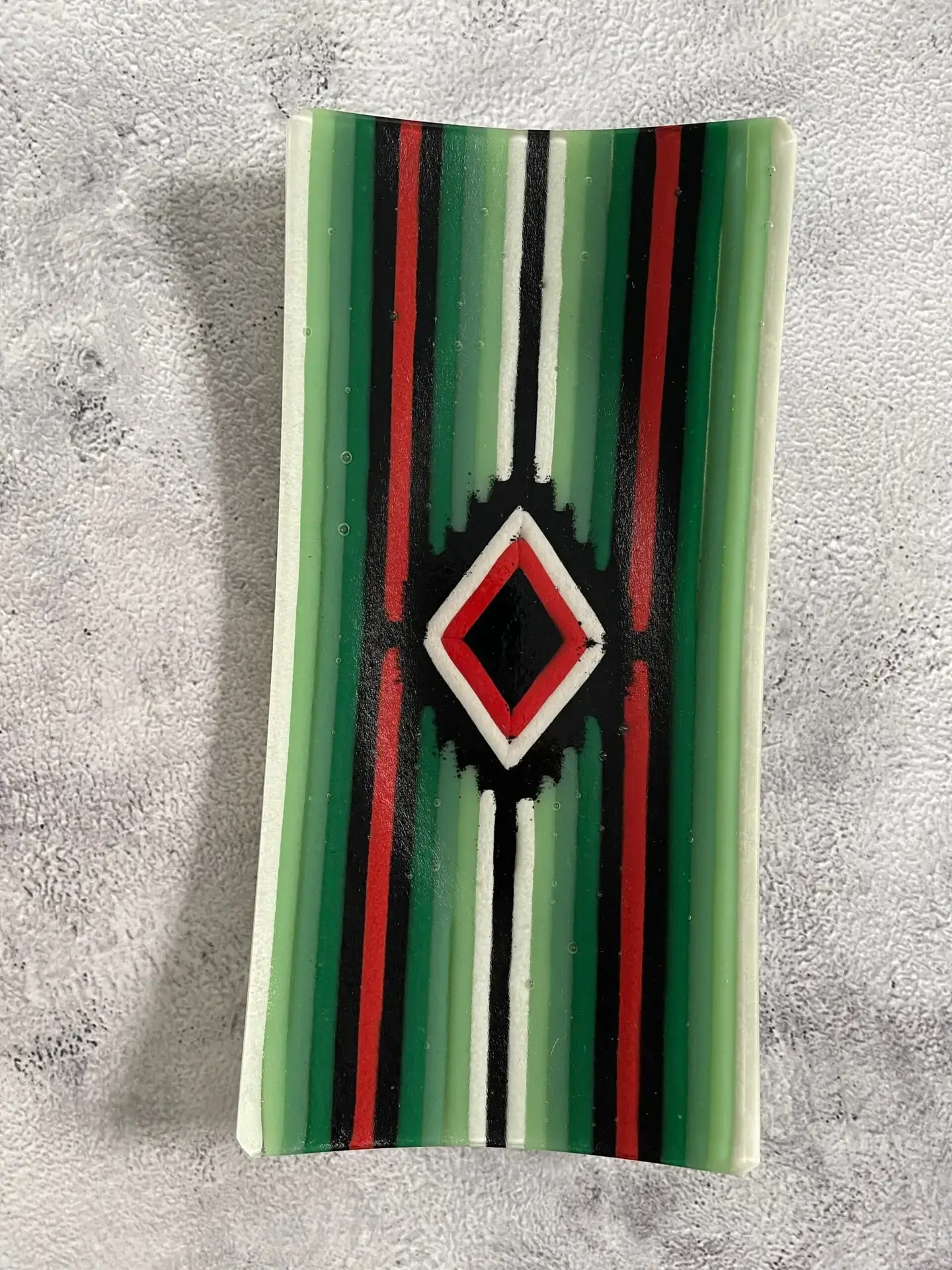 Diamond Echo - Fused Glass