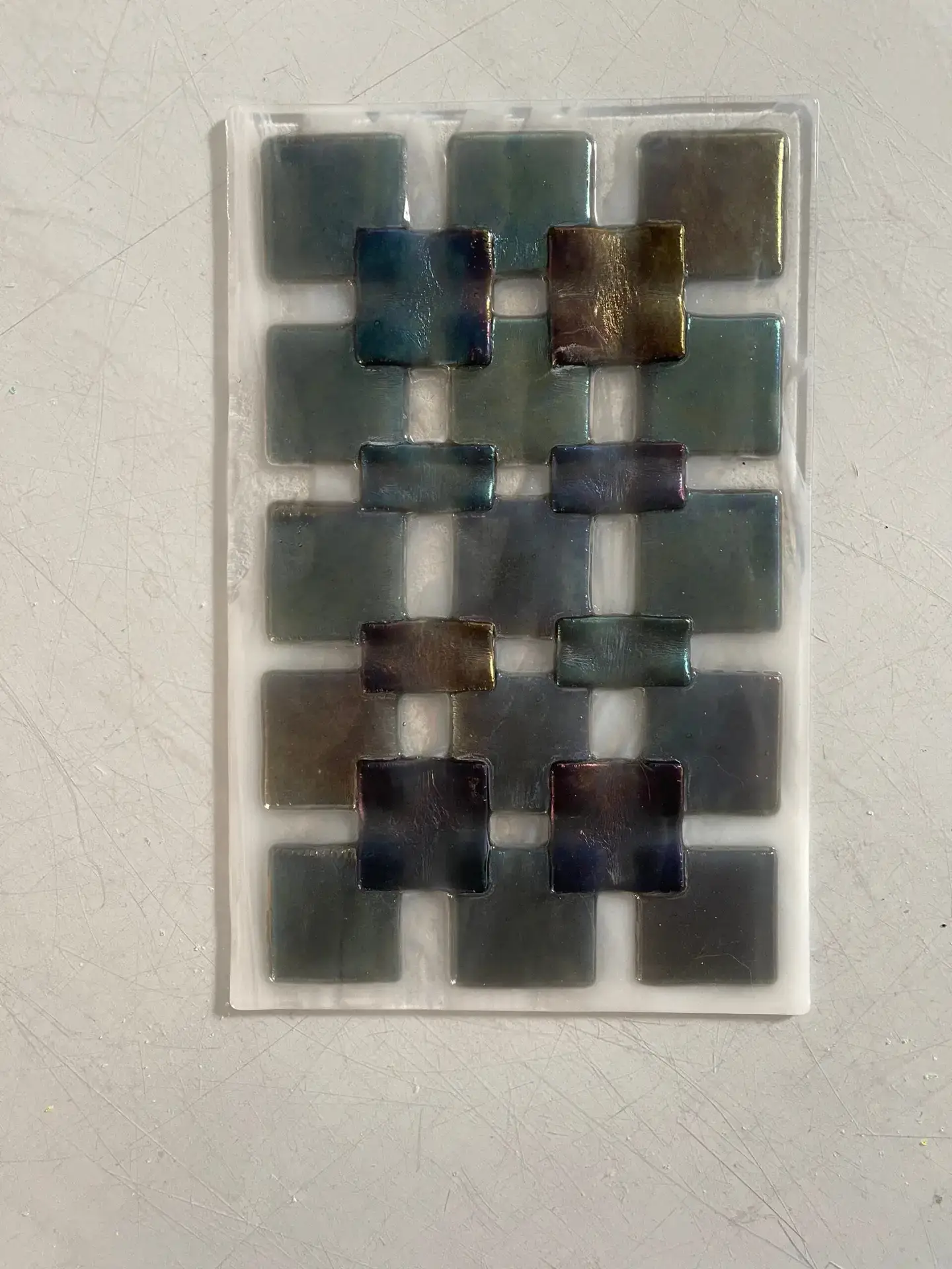 Smoky Layers - Fused Glass