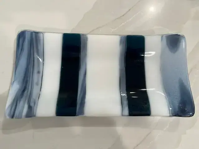 Deep Tide - Fused Glass