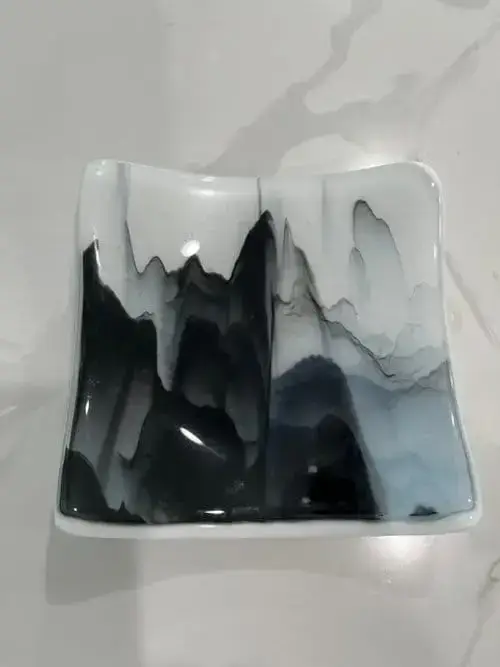 Stone and Sky - Fused Glass
