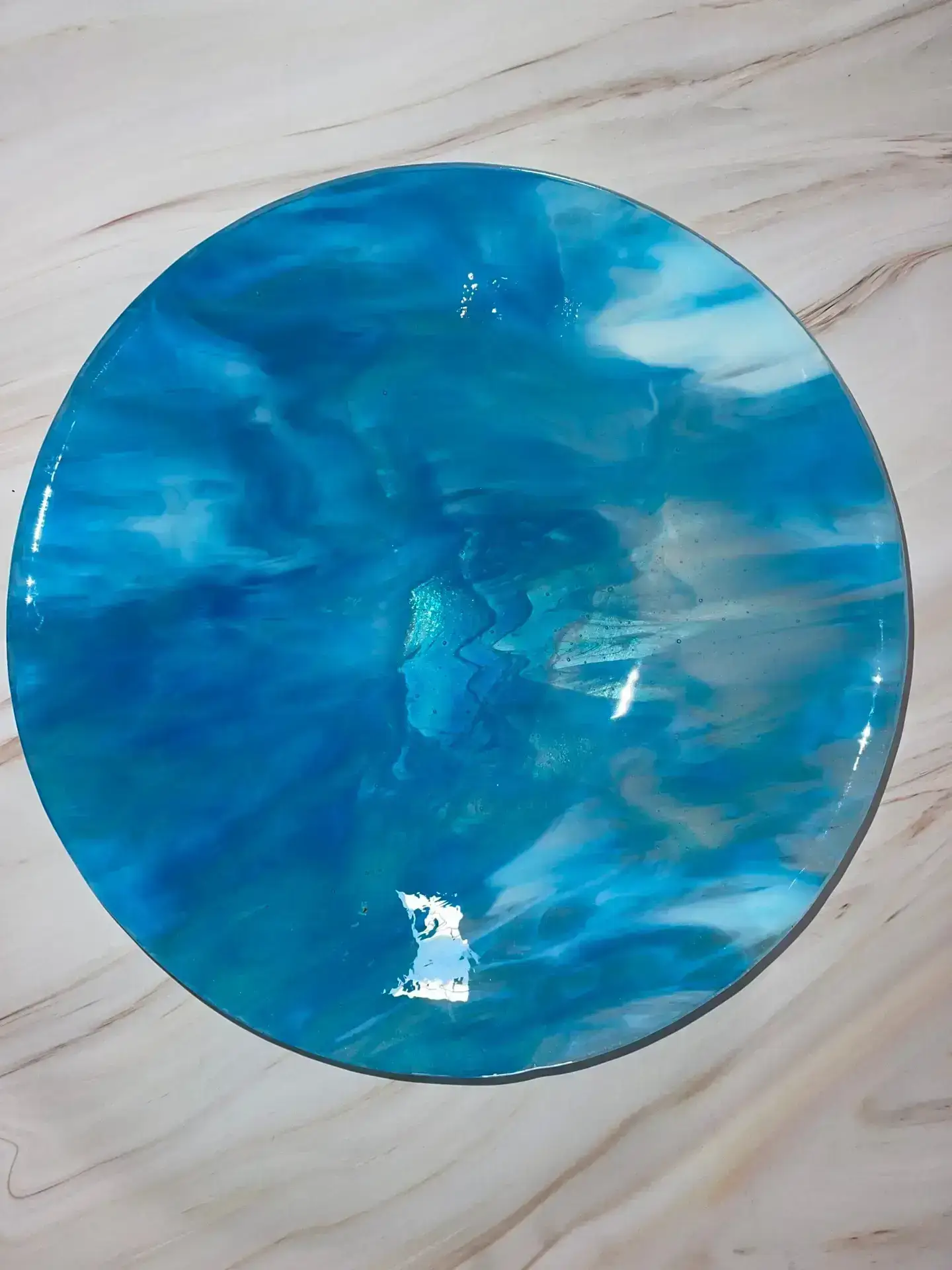 Swirl of Dreams Glass Bowl - Fused Glass