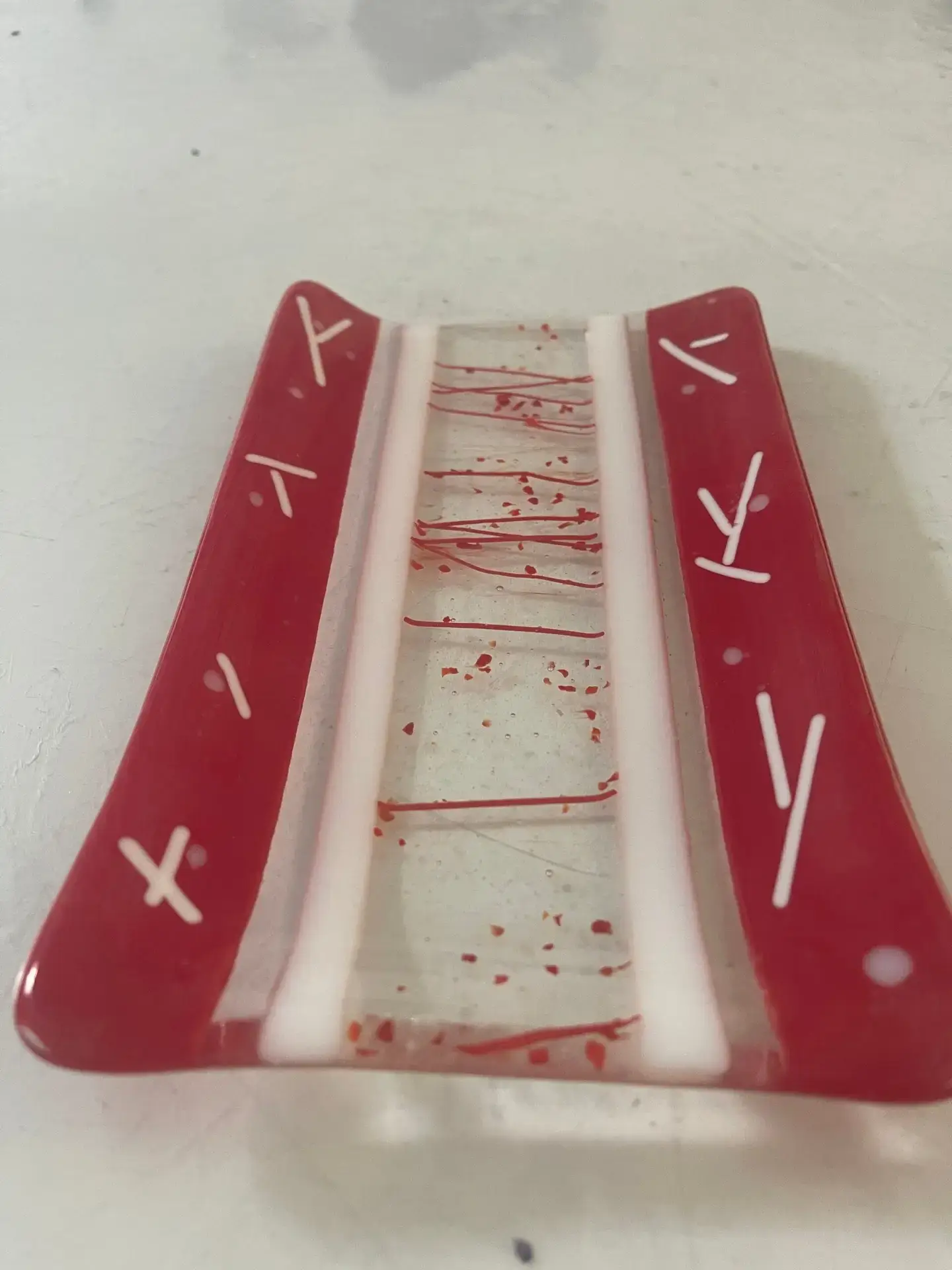 Red Thread - Fused Glass