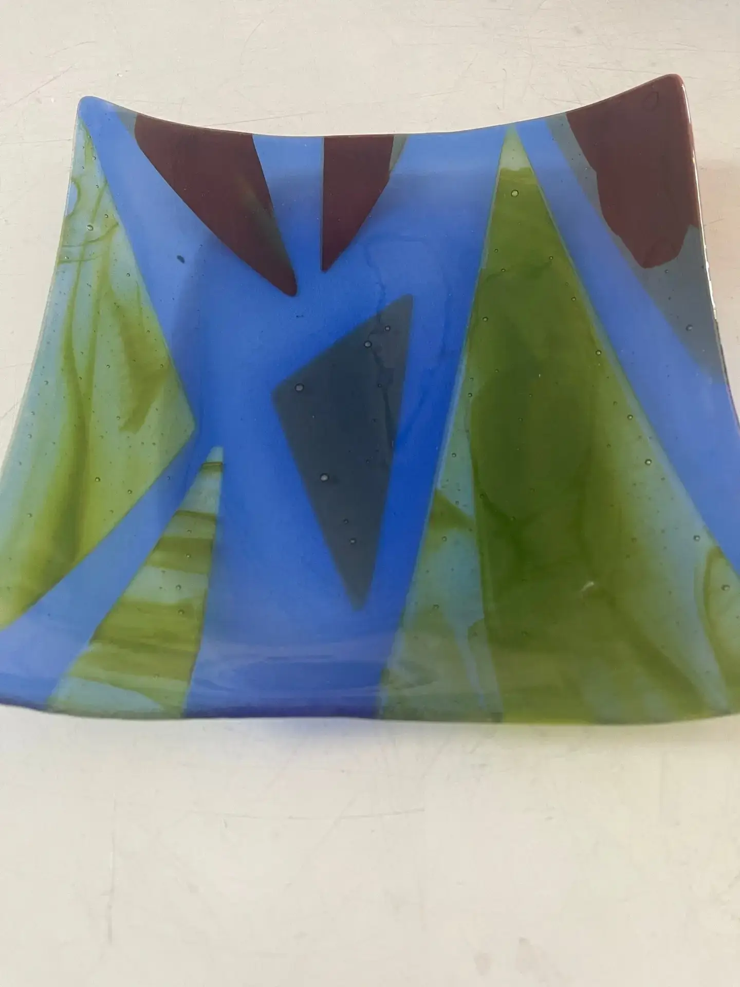 Intersecting Paths - Fused Glass