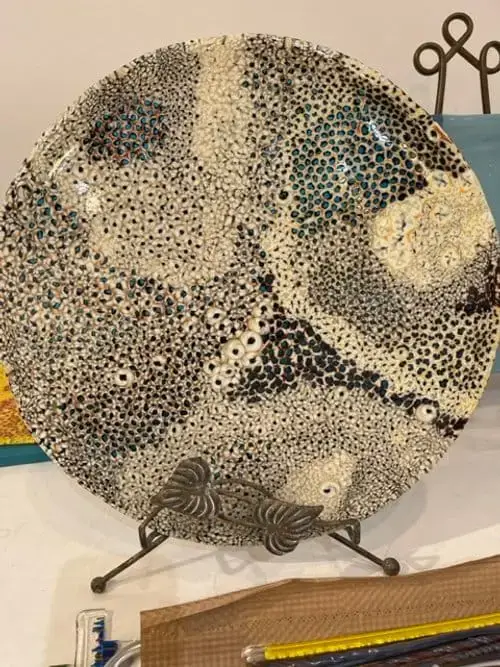 Aureate Whisper - Fused Glass