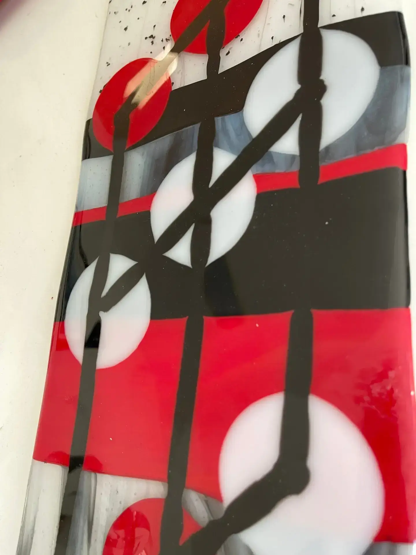 Black. Red