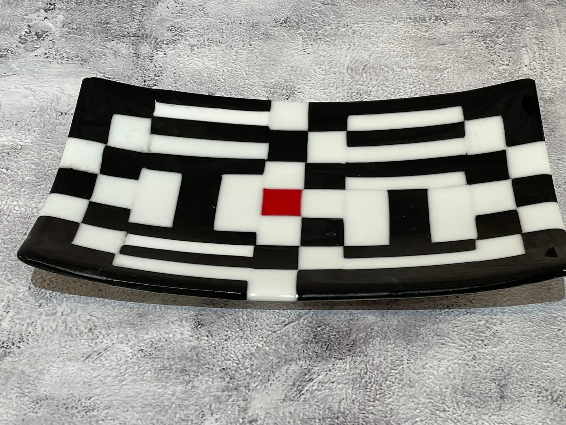 Disruption Point Fused Glass Art - Fused Glass