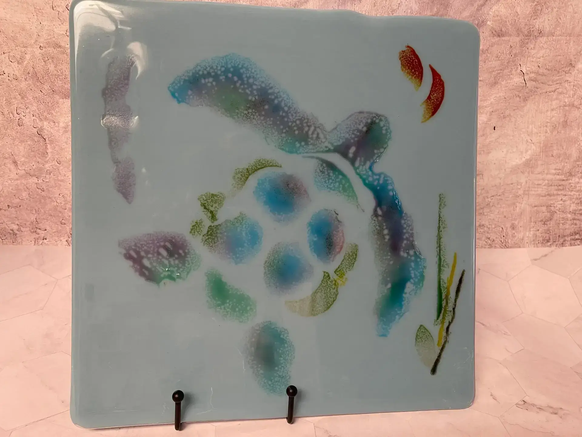 Turtle Drift - Fused Glass