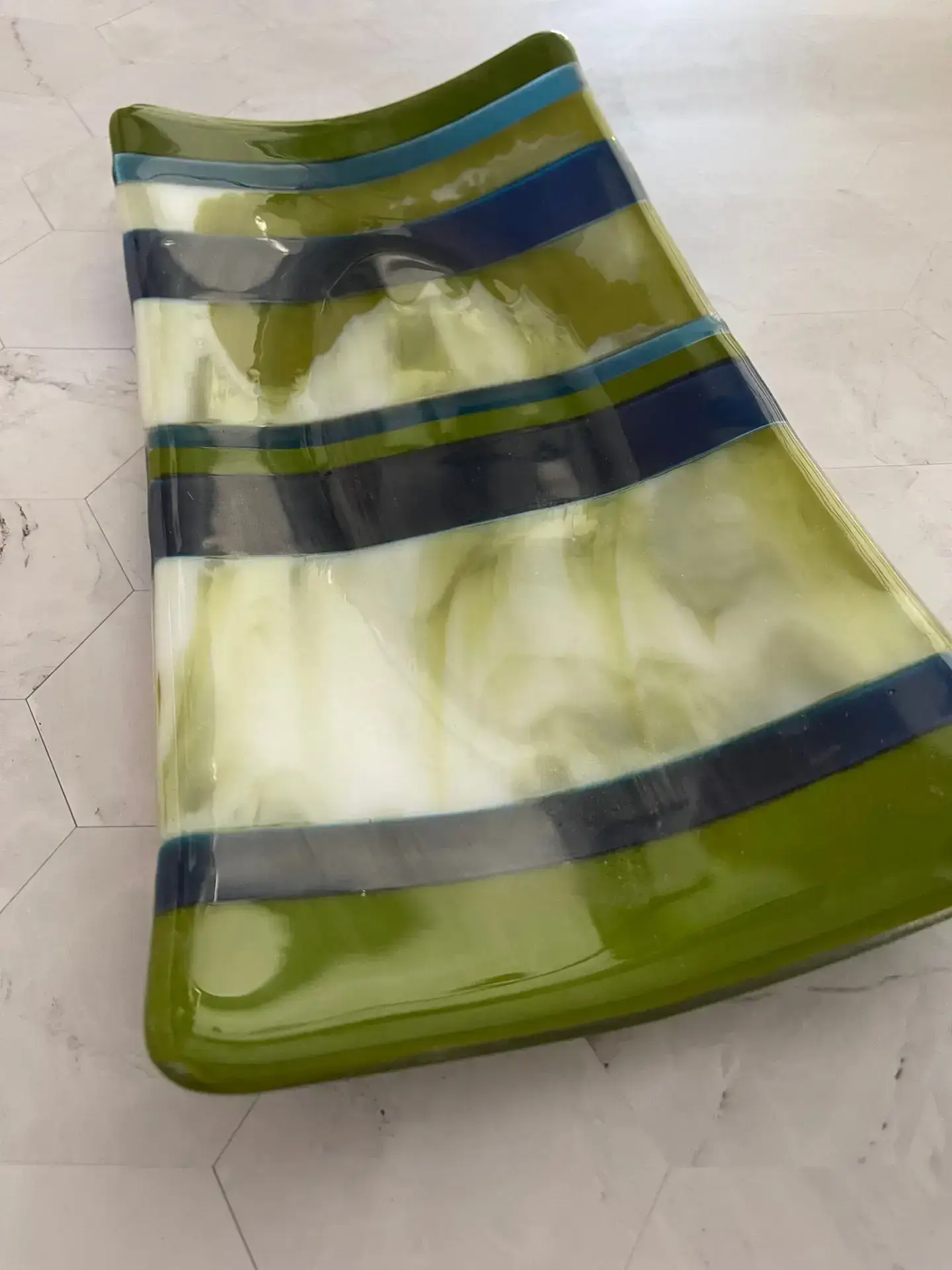 Olive Grove - Fused Glass
