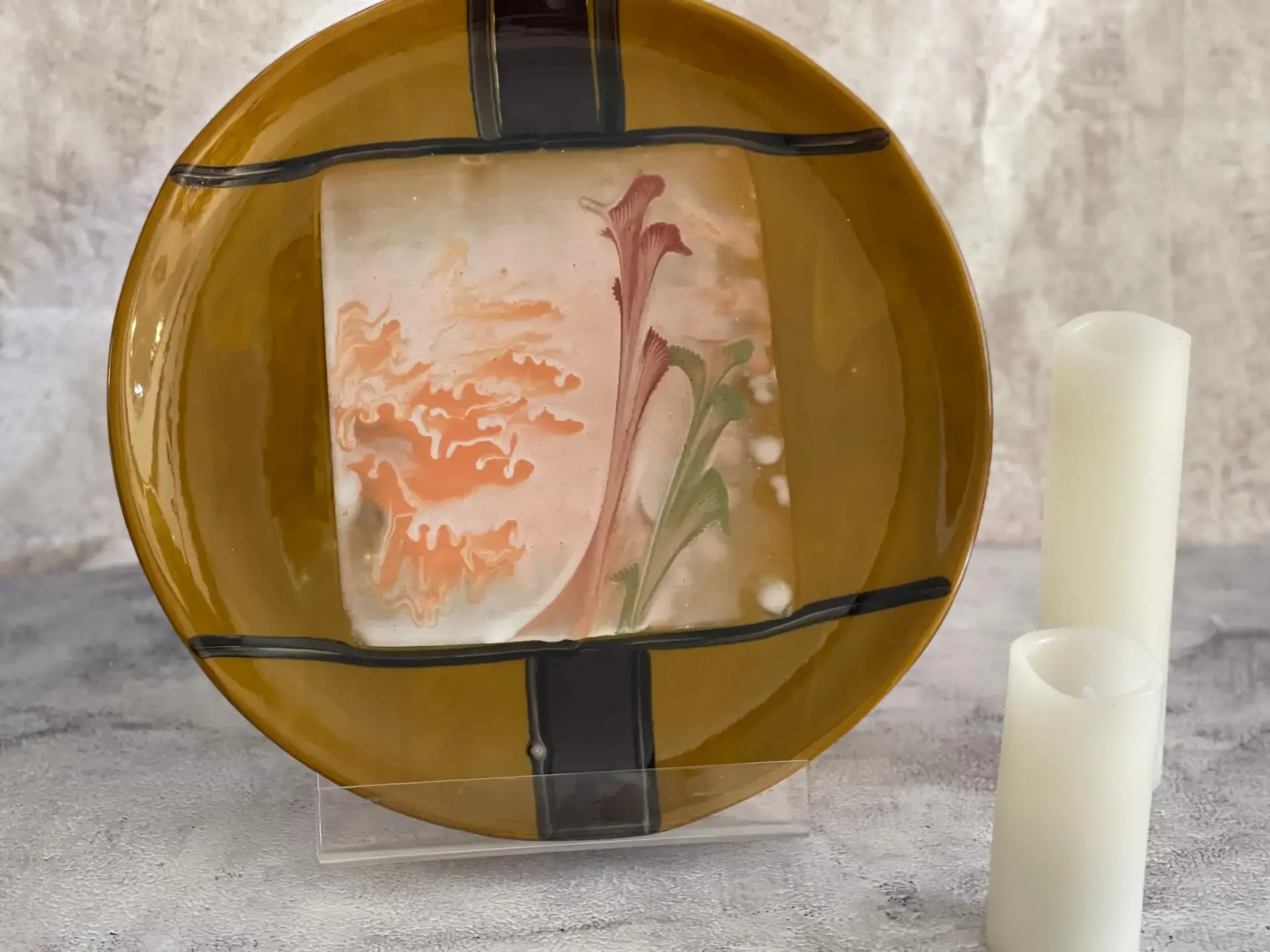 Soft Reach Glass Tray - Fused Glass