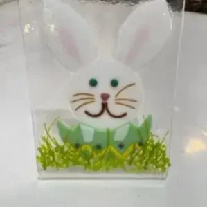 Springtime Hopper - Fused Glass
