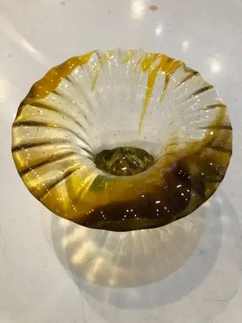 Fluted Vase - Fused Glass