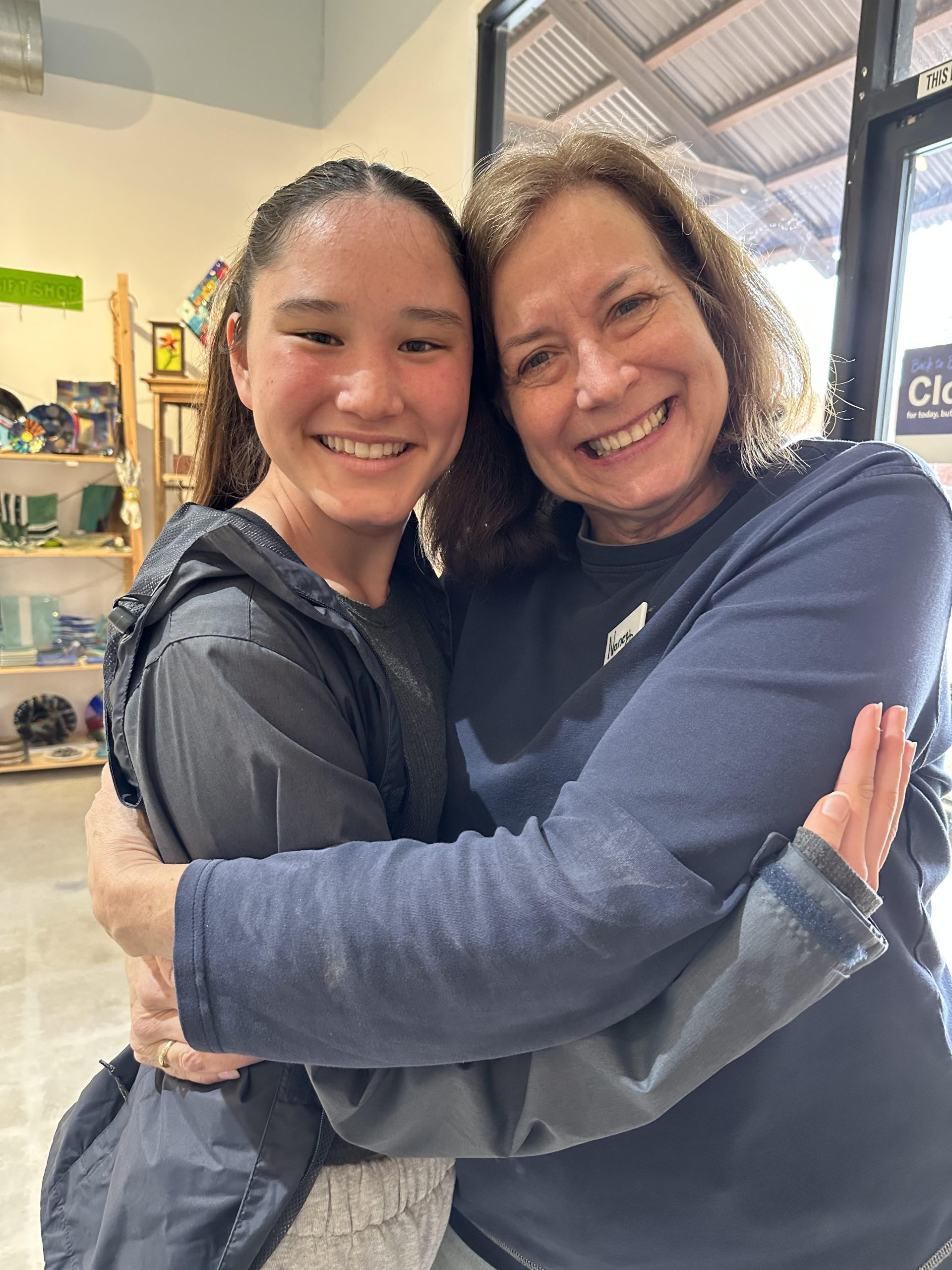 Kinley and Nancy at Glass Arts Collective