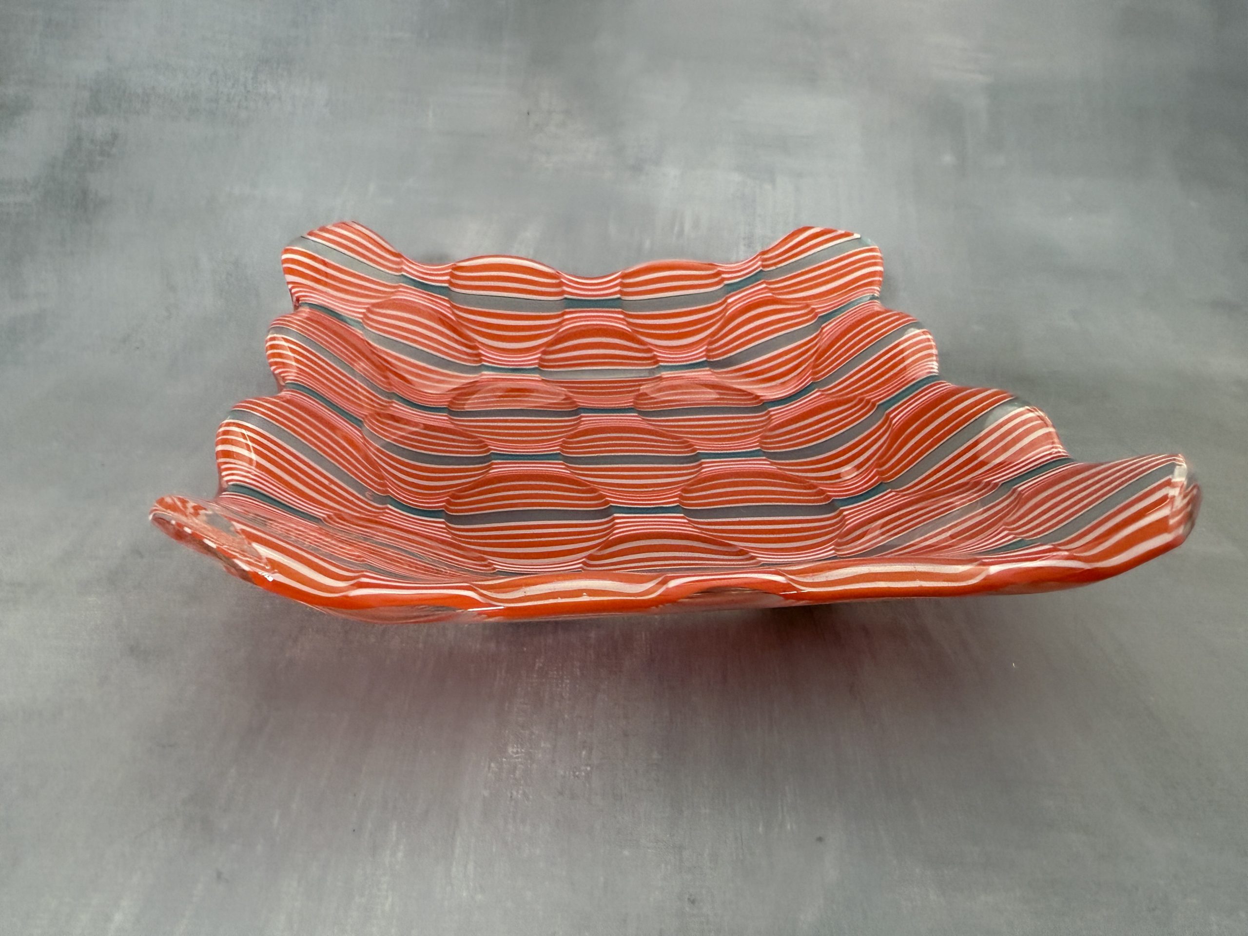 Retro Pop Optics – Fused Glass Bowl - Image 2