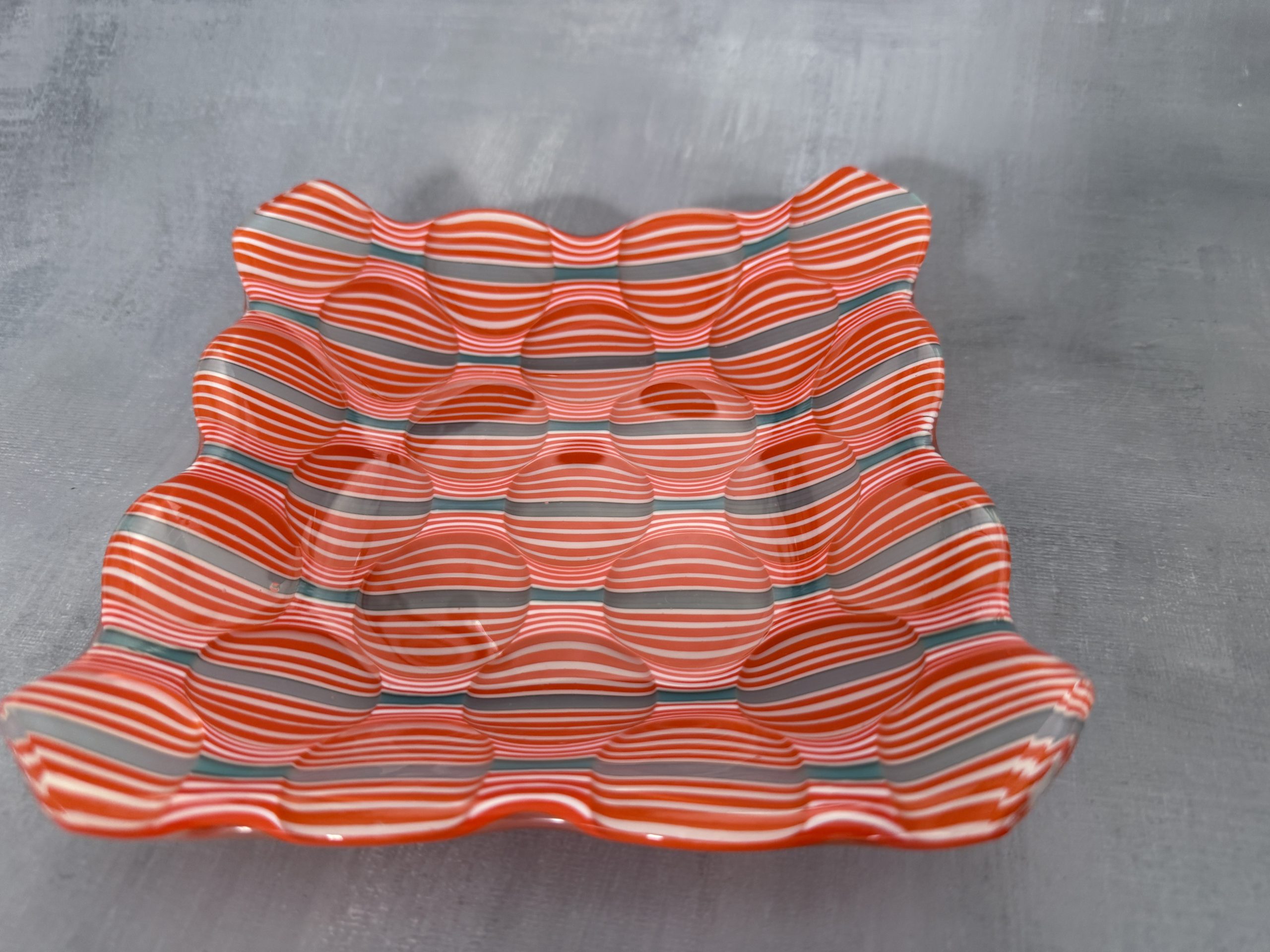 Retro Pop Optics – Fused Glass Bowl - Image 3