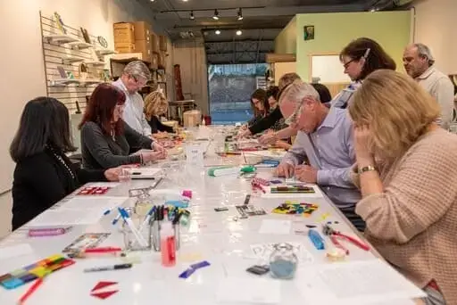 A company team building session/