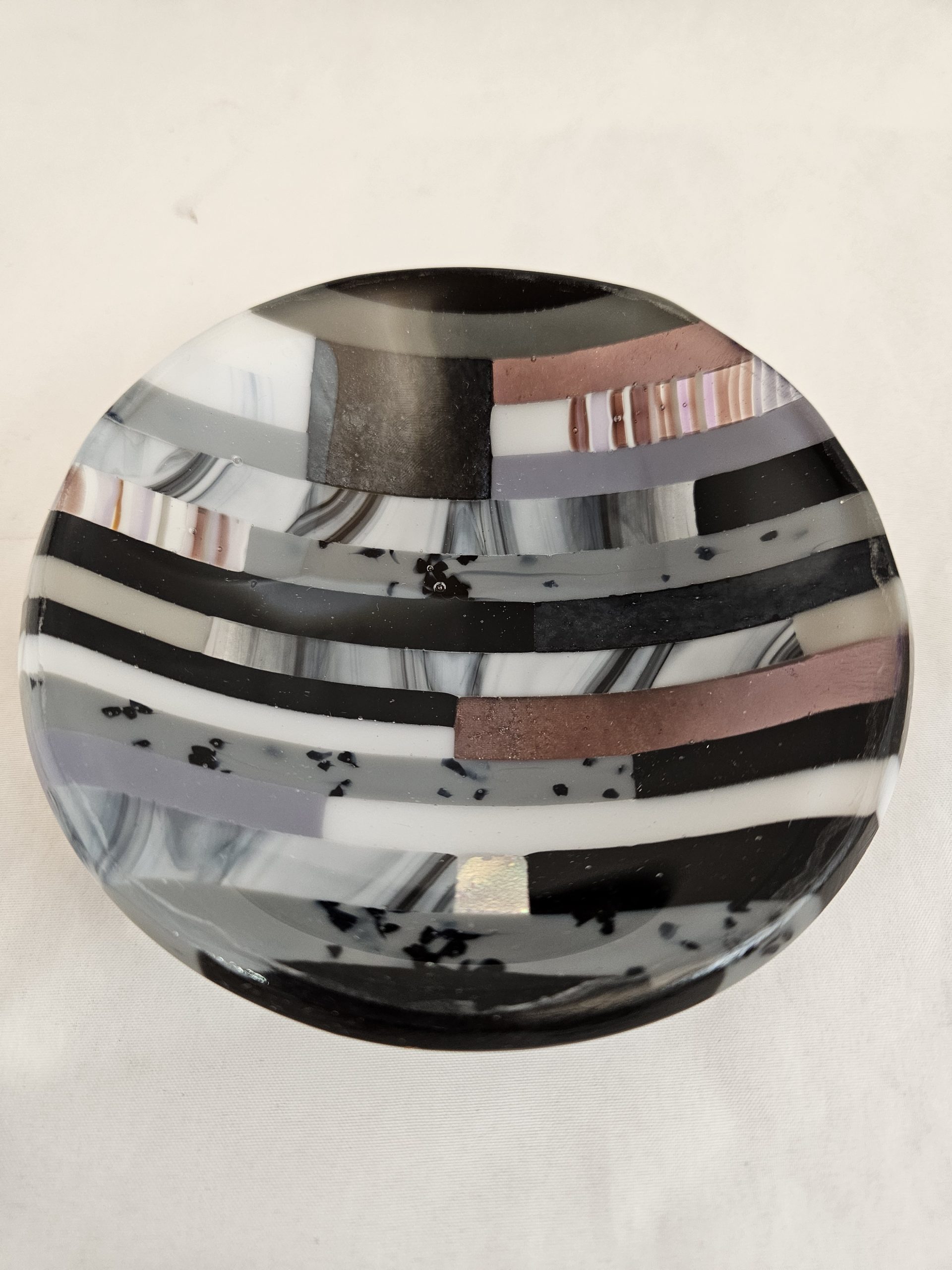 Quiet Contrast - Fused Glass