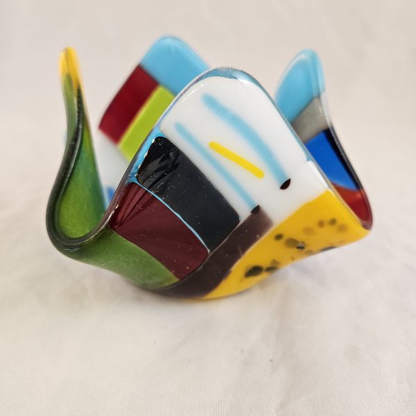 Colorfold Glow Glass Votive - Fused Glass